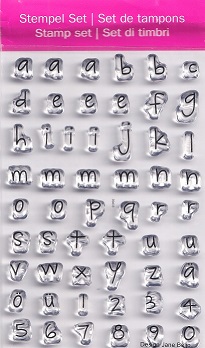EFCO - A7 Lower Case Alphabet Clear Acrylic Stamps