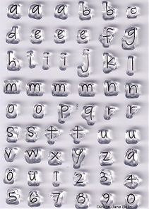 EFCO - A7 Lower Case Alphabet Clear Acrylic Stamps - Image 2