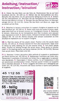 EFCO - A7 Lower Case Alphabet Clear Acrylic Stamps - Image 4