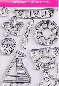 EFCO - Summer Holiday Clear Acrylic Stamp Set