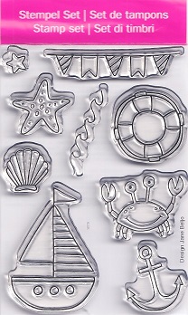 EFCO - Summer Holiday Clear Acrylic Stamp Set