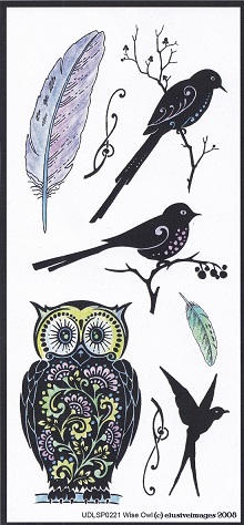 Elusive Images - Wise Owl Unmounted Rubber Stamp Sheet