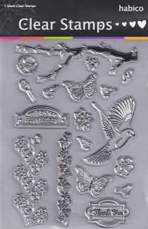 Habico - Birdsong 2 Clear Acrylic Stamp Set
