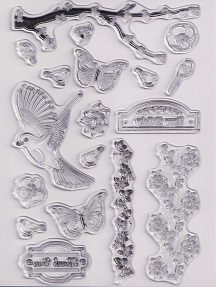 Habico - Birdsong 2 Clear Acrylic Stamp Set - Image 2