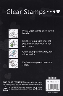 Habico - Birdsong 2 Clear Acrylic Stamp Set - Image 3