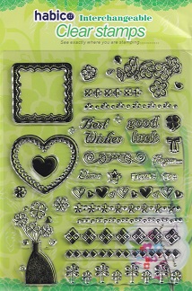 Habico - Large Border 1 Clear Stamp Set
