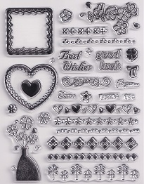Habico - Large Border 1 Clear Stamp Set - Image 2