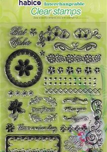 Habico - Large Border 2 Clear Stamp Set