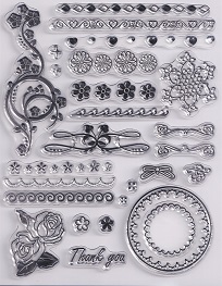 Habico - Large Border 4 Clear Stamp Set - Image 2