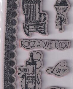 Hampton Arts - Graphic 45 Cling Mounted Rubber Stamps - Little Darlings
