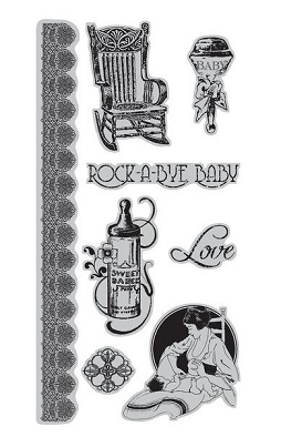Hampton Arts - Graphic 45 Cling Mounted Rubber Stamps - Little Darlings - Image 3