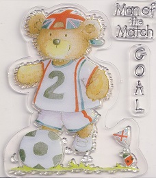 Helz Cuppleditch - The London Line Man Of The Match Acrylic Stamp Set - Image 2