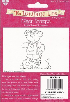 Helz Cuppleditch - The London Line Man Of The Match Acrylic Stamp Set - Image 3