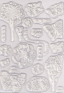 Hunkydory - Clearly Stamps - Flutterbye Garden Clear Stamp Set - Image 3