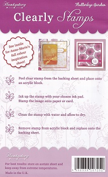 Hunkydory - Clearly Stamps - Flutterbye Garden Clear Stamp Set - Image 4