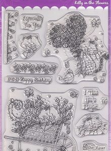 Hunkydory - Clearly Stamps - Kitty In The Flowers Clear Stamp