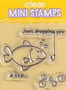Inkadinkado - Dropping You A Line Mini Clear Stamps