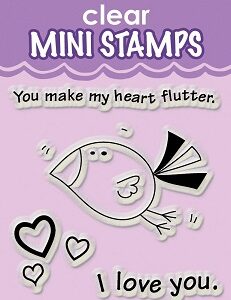 Inkadinkado - Heart Flutter Mini Clear Stamps