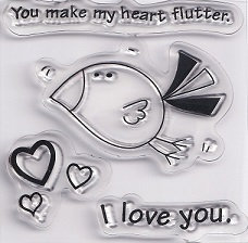 Inkadinkado - Heart Flutter Mini Clear Stamps - Image 2