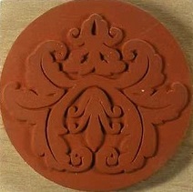 Judikins - Damask Cube Rubber Stamp Block - Image 5