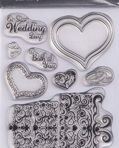 Kanban Clear Acrylic Wedding Celebrations Stamp Set