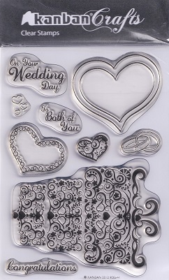 Kanban Clear Acrylic Wedding Celebrations Stamp Set