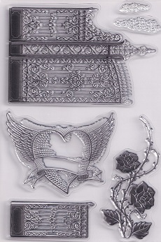 Kanban Heavenly Ornate Acrylic Stamp Set