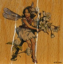 PW - Vintage Fairy Wood Mounted Rubber Stamp