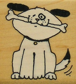 Rubber Stampede - Spike The Dog Rubber Stamp