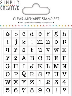 Simply Creative - Serif Simple Alphabet Stamp