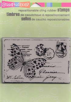 Stampendous! - Butterfly Post Cling Rubber Stamp