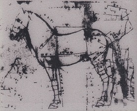 Stampendous! - Da Vinci Horse Cling Rubber Stamp - Image 2