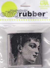Stampendous! - Pensive Portrait Cling Rubber Stamp