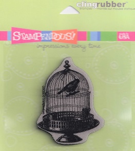 Stampendous! - Vintage Birdcage Cling Rubber Stamp
