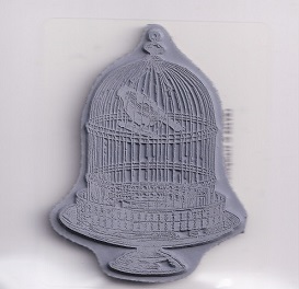Stampendous! - Vintage Birdcage Cling Rubber Stamp - Image 3