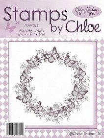 Stamps By Chloe - Flutterby Wreath Clear Stamp