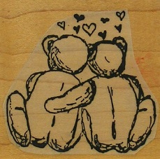 Superstamp - Love Bears Wood Mounted Rubber Stamp