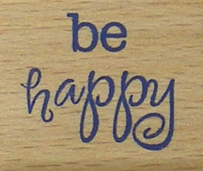 Unbranded - Be Happy Rubber Stamp
