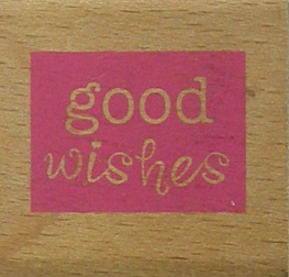 Unbranded - Good Wishes Rubber Stamp