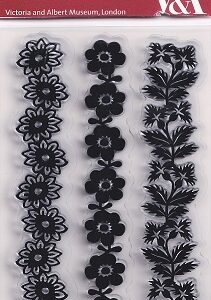 Victoria & Albert Museum - Clear Acrylic Stamp Set Flower Borders