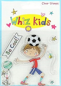 Whiz Kids - Footballer Clear Acrylic Stamp Set