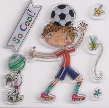 Whiz Kids - Footballer Clear Acrylic Stamp Set - Image 2