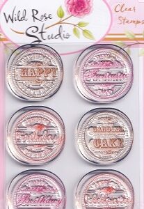 Wild Rose Studios - Birthday Circles Acrylic Stamps