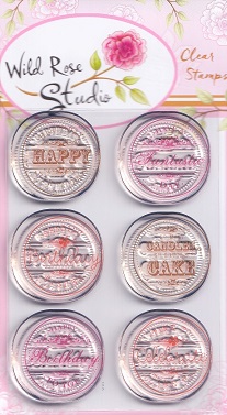 Wild Rose Studios - Birthday Circles Acrylic Stamps
