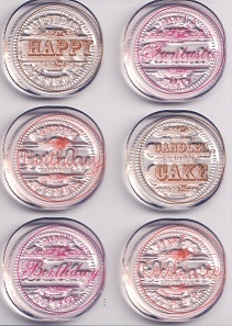 Wild Rose Studios - Birthday Circles Acrylic Stamps - Image 2