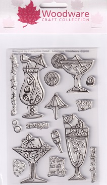 Woodware - Cocktails Clear Stamps