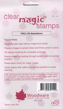 Woodware - Salutations Clear Stamps - Image 2