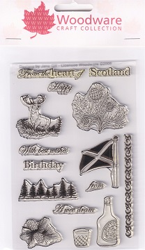 Woodware - Scottish Wishes Clear Stamps