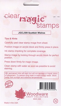 Woodware - Scottish Wishes Clear Stamps - Image 2