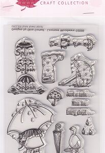 Woodware - Splish Splash Splosh Clear Stamps